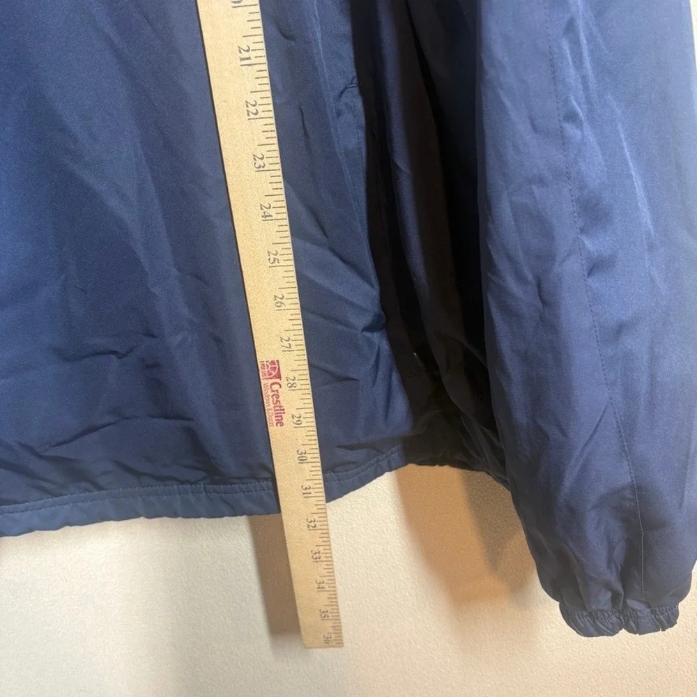 Vtg Adidas+Notre Dame Mens‎ Climalite Nylon Windbreaker Pullover XXL Navy FLAW